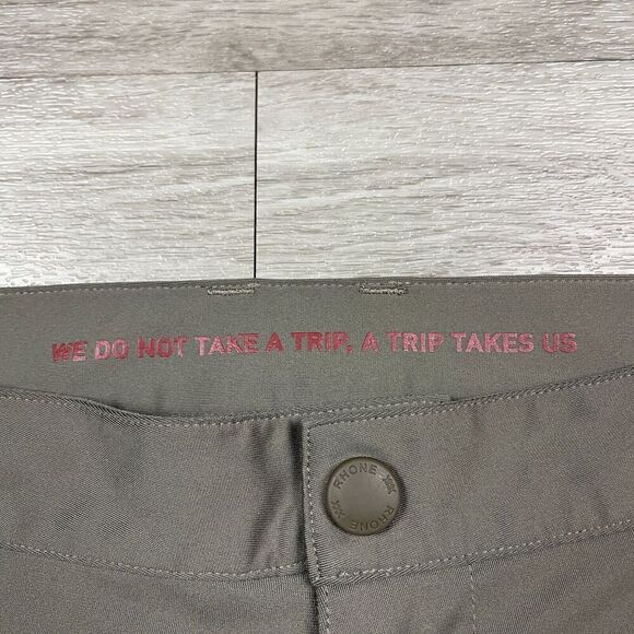 Rhone Pants Mens 30 Brown Commuter Stretch 5 Pockets Casual - Picture 6 of 14